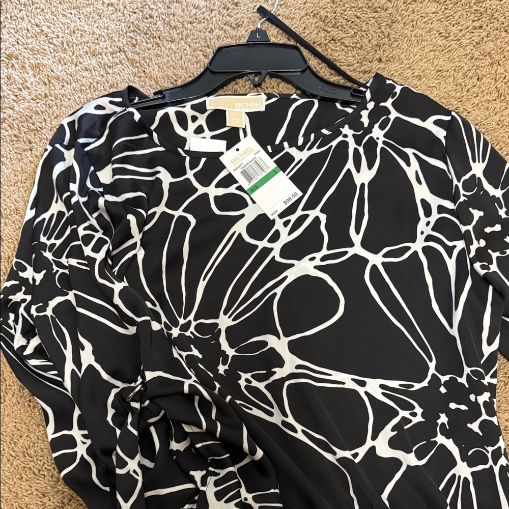 Michael Kors Black and White Blouse